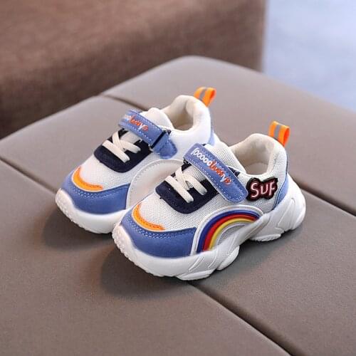 Kids Baby Casual Toddler Shoes Boys Girls Children Light Breathable Mesh Chunky Sneakers Kids Soft Sole Anti-slip Sport Shoes