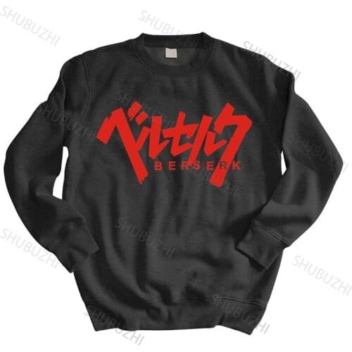 Men streetwear sweatshirt Beserk Logo Guts Griffith Anime Manga hoodies brand hoodie black autumn clothes drop shipping