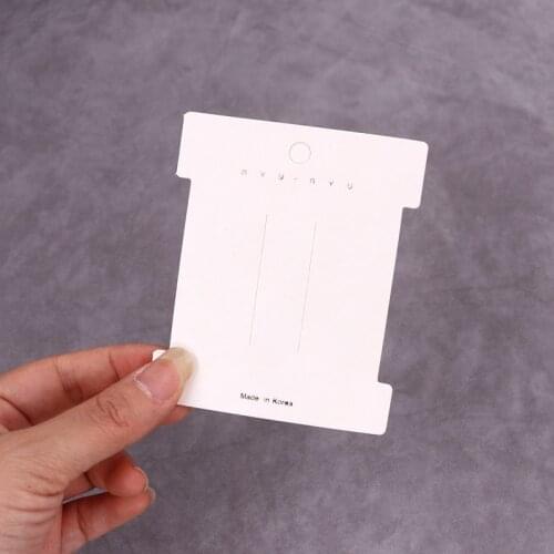 Fashion 7.5* 9cm 100PCS/lot Hair Accessories Paper Card Hair Band Bracelet Display Packaging Tags Cards Hanger