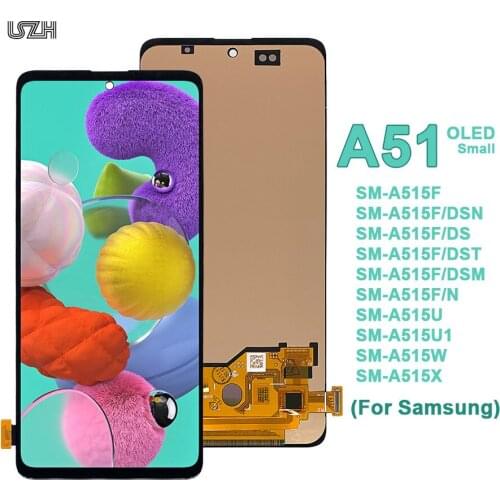 Tested 6.5'' OLED Small Pantalla Complete for Samsung for Galaxy A51 Display Touch Screen for Samsung A51 A515F LCD Digitizer