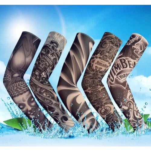 Tattoo sleeves flower arm sleeves tattoos for men and women cool sleeves summer driving sunscreen arm sleeves sleeves