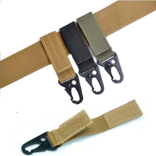 Webbing Carabiner backpack Molle strap clip kit travel bag Quickdraw belt clasp outdoor bushcraft hang camp attach tactical