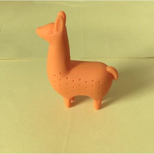 Food Grade Silicone Rubber Como Llama Tea Infuser Alpaca Animal Tea Filter Tea Strainer
