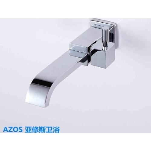 Modern Single Cold Water Hand Washing Brass Wall Mount Bathroom Kitchen Toilet laundry Vanity Sink Faucets DLCF006