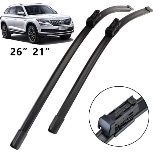 26"21" 2pcs Car Wiper Blades Front Windscreen Windshield Wipers Car Accessories For Skoda Kodiaq 2016-2020