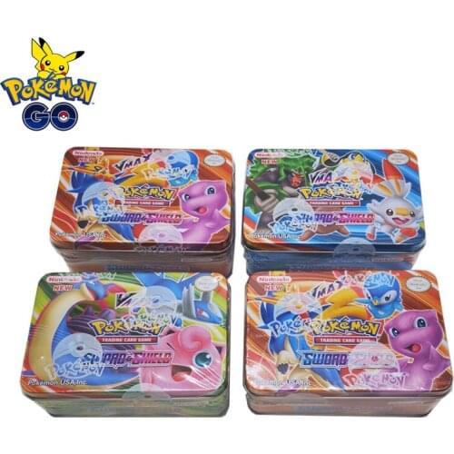 Takara Tomy 42pcs Pokemon Cards for Kids Play Toy Collections Metal Boxed VIP Gold