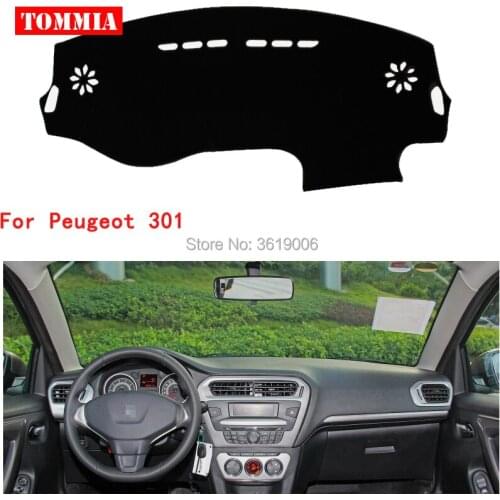 TOMMIA Interior Dashboard Cover Light Avoid Pad Photophobism Mat Sticker For Peugeot 301