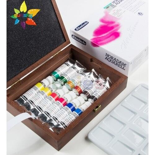 10 12 18 color Original Schmincke tube solid water color cake artist professtional hand made scholar water color pigment art set