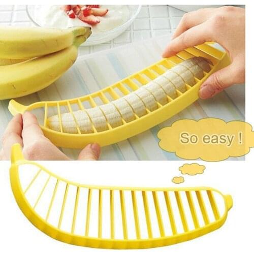 WALK KNOWKitchen Gadgets Banana Slicer Cutter Fruit Vegetable Tools Salad Maker Cooking Tools kitchen cut Banana chopper