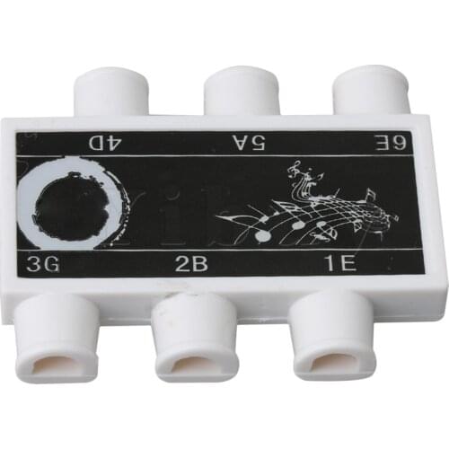 Yibuy 6.4x4.9x1.3cm Instrument Accessories Guitar String Tuning Plastic Guitar Pitch Pipe Tuner 6 tones E-A-D-G-B-E