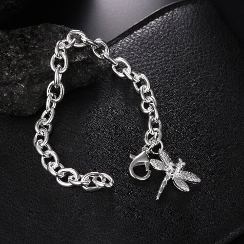 Hot new popular 925 sterling silver Zircon dragonfly chain bracelets for women wedding party fine Christmas gifts luxury Jewelry