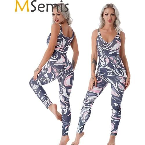 Women One Piece Colorful Tank Unitard Spandex Ballet Dancewear Sleeveless Full Length Workout Tight Jumpsuit for Dance Costumes