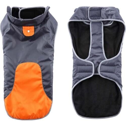 Winter Warm Dog Cotton Coat Clothes Adjustable Puppy Pet Raincoat Jacket Apparel B2QB