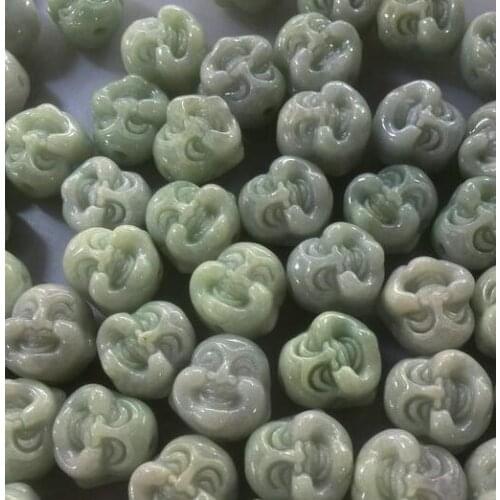 10pcs xinjiang hetian jade old natural Topaz head a jadeite jade DIY Hetian jade beads