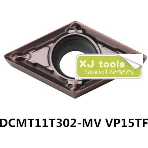10pcs DCMT11T302-MV VP15TF/DCMT11T304-MV VP15TF/DCMT11T308MV VP15TF carbide inserts Turning Blades for Steel and Stainless Steel