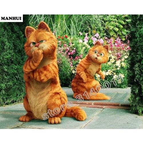 100% 5D diy Diamond Painting 3D Animal diamond painting Spure rhinestones diamant painting embroidery Two cute cats BFC308