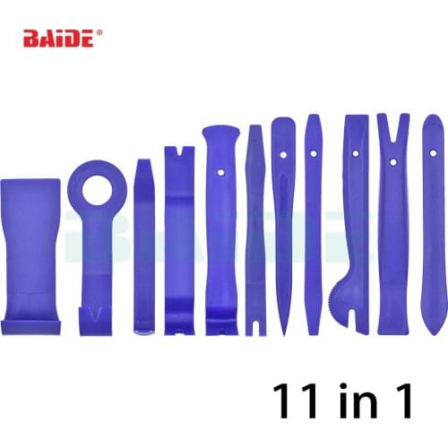 11pcs Car Door Dash Audio Radio Removal Tool Panel Trim Install Open Pry Kit Set Plastic Car Repair Tools