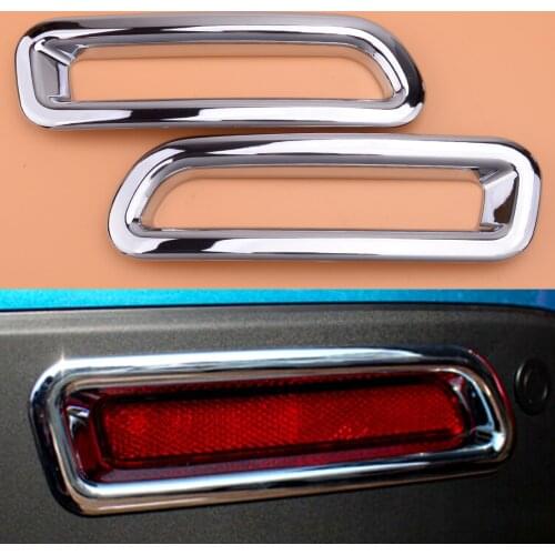 2pcs Car ABS Rear Fog Light Lamp Cover Trim Sticker Bezel Fit for Suzuki Vitara Escudo 2015 2016 2017 2018 2019