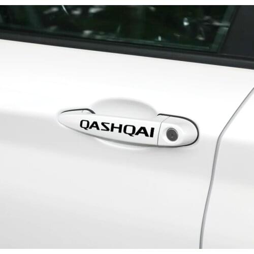 4 Pieces For Nissan Qashqai ALMERA Car Accessories JDM Car Styling Car Stickers Decal Automobiles Door Handle Sticker