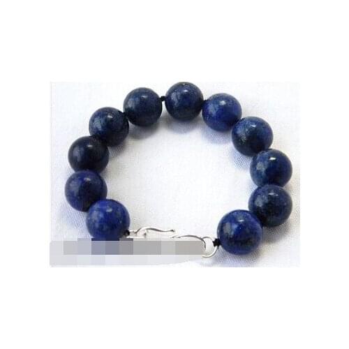 Free Shipping>>>16mm Nature Round Lapis Lazuli Bracelet