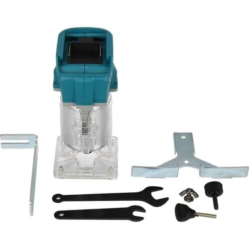 18V 850W Brushless Cordless Trimmer Wood Hand Trimmer Engraving Slotting Trimming Carving Machine Router Wood for Makita Battery