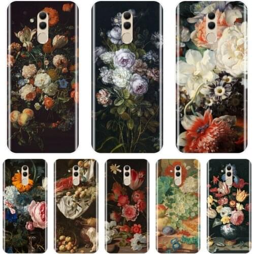 Phone Cases For Huawei Mate 9 10 20 Lite Case Silicone Art Flower Soft Back Cover For Huawei Mate 7 8 9 10 20 Pro Phone Case