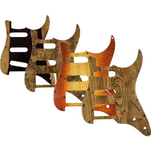 New hand made 11 Holes Sollid wood 3 Ply Electric GUITAR Pickguard