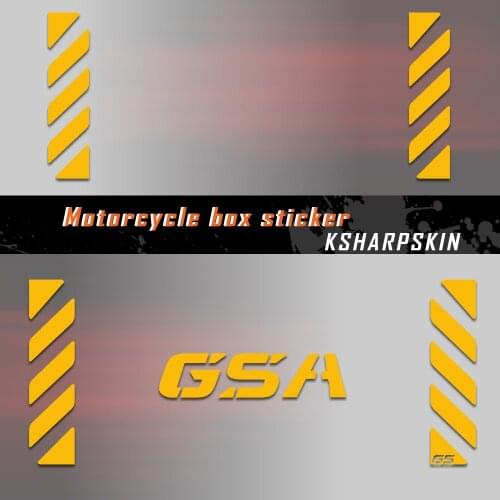 For BMW R1250GSA R1200GSA r 1250 gsa r 1200 gsa Reflective Stickers Motorcycle Tail Top Side Box Cases Luggage Aluminium