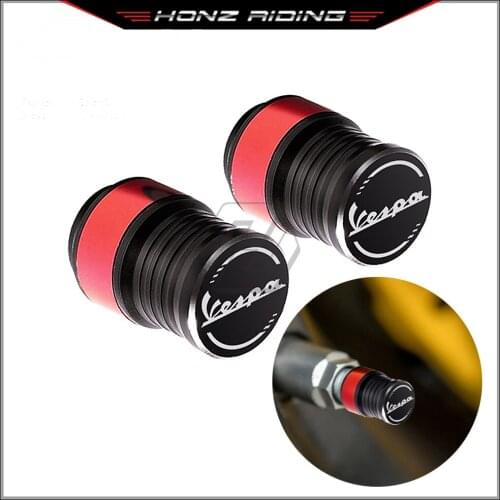 For Piaggio Vespa Sprint Primavera GTV GTS 50 125 150 250 300 300ie Touring Super Scooter Wheel Tire Valve Caps