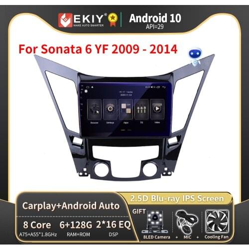 EKIY 9''IPS Car Radio Android 9.0 Auto Stereo Multimedia For Hyundai Sonata 2010-2015 GPS Navi Navigation WiFi Car DVD Head Unit