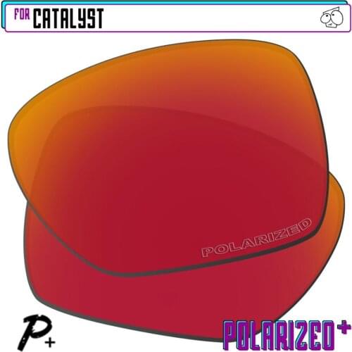 EZReplace Polarized Replacement Lenses for - Oakley Catalyst Sunglasses - Red P Plus