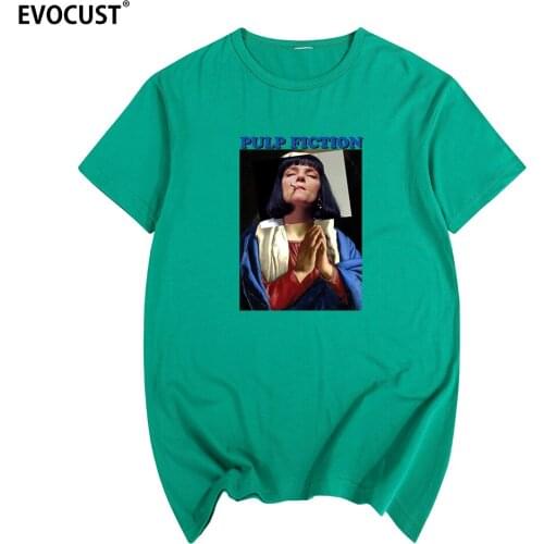 Virgin Mary Hip Hop Pulp Fiction Quentin Tarantino Movie T-shirt Cotton Men T shirt New TEE TSHIRT Womens