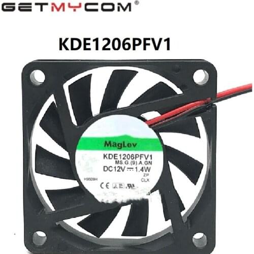Getmycom Original KDE1206PFV1 6CM 12V 6010 1.4W Ultra Slim silent CPU radiation heat cooling fan