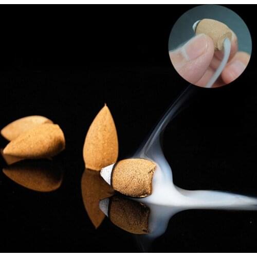 Backflow Incense Reflux Tower Incense Ceramic Burner Bullet Head Cones Natural Practical Office Air Fresh Teahouse Fragrant