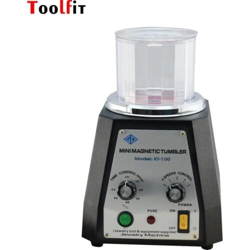 Toolfit KT-100 Magnetic Tumbler 220V Magnetic Polishing Machine Jewelry Polishing & Finishing Tool Equipments Power Tools