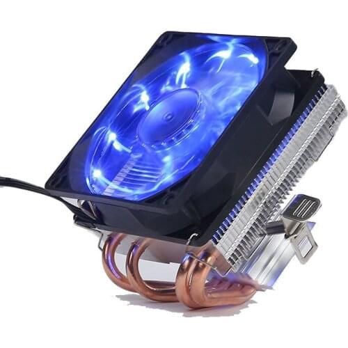 Copper Tubes Fans CPU Cooler LED CPU Cooling Fan PWM Silent CPU Cooler LGA/2011/115X/775/AMD 3Pin PC CPU Cooling Radiator r20