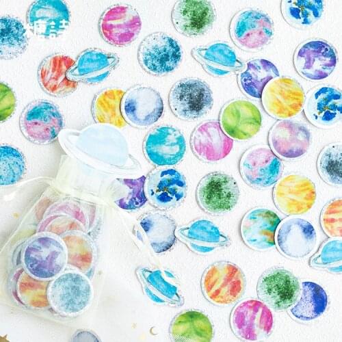 100 Pcs/pack Small Universe Decorative Sticker Set Diary Album Label Stickers Diy Stationery Stickers Gift Diary Deco Pack
