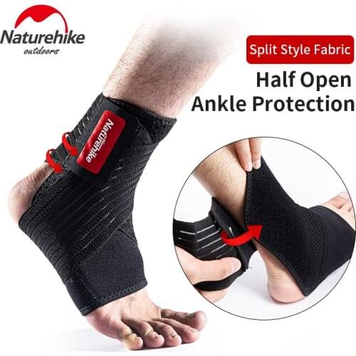 Naturehike Outdoor Sport Half Open Split Adjustable Ankle Support Bandage Elasticity Breathable Bandage Anti Sprain Protector