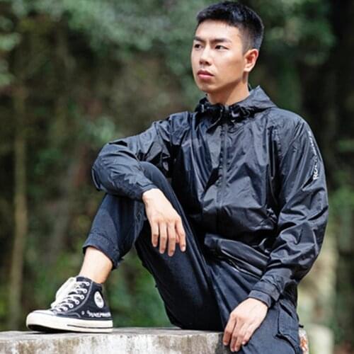 ROCKBROS Outdoor Waterproof Equipment Rain-Proof Bicycle Raincoat for Men and Women Breathable Reflective Hooded Raincoat