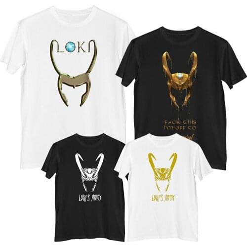 New Hot Lady Loki Mens Classical T-shirt Tv Play Unisex Horned Helmet Tee Wand Trenging Silm Fit Tops Holiday Cool Female Shirt