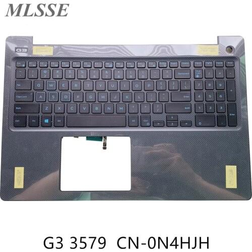 NEW Original For DELL G3 3579 Laptop Palmrest Upper Case US Backlit keyboard N4HJH 0N4HJH Fast ship