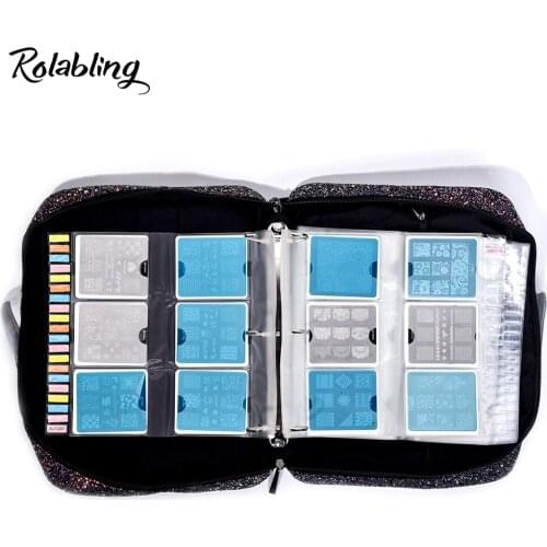 New Arrival Professional Sequin Nail Art Storage Bag Large Storage Space Cosmetic Nail Art Tools Bag for Nail Tools Collection