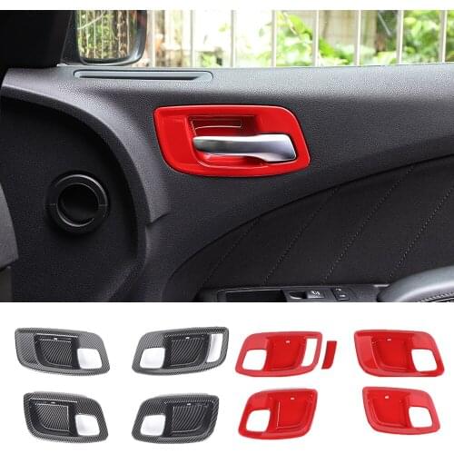 Fit for Dodge Charger / Chrysler 300C 2011-2021 ABS Interior Door Handle Bowl Decoration Cover Trim Car Accessories