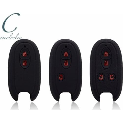 Cocolockey Key Cover Fob Case Shell for suzuki e alto hasla 1 - lapin wagon r Smart Key Silicone Car Key Cover Silica Gel