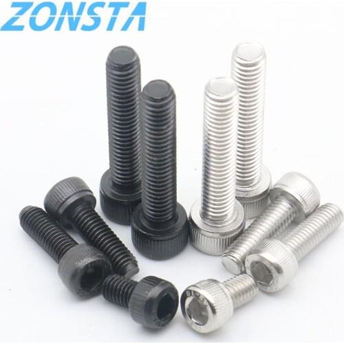 Hexagon Hex Socket Head Screw M3 M4 M5 M6 M8 M1.4M1.6 M2 M2.5 A2 304 Stainless Steel Cap Allen Head Blot Grade 12.9 Black DIN912