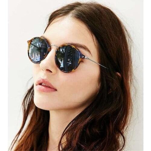 Vintage Retro Oval Sunglasses Women Luxury Brand Designer Ladies Sun Glasses Mirrored Eye Glasses Eyewear UV400