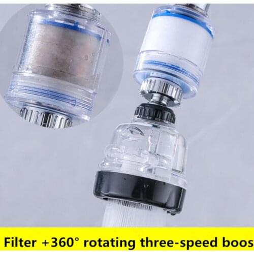 360 rotating anti-splash water dechlorination filter aerator sink head water purification faucet 3 modes water saving