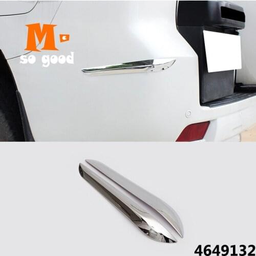 Guard Cover Accessories ABS Chrome Car-styling for Toyota Land Cruiser 150 Prado LC150 FJ150 2010-2017 Rear Corner Trim Bumper