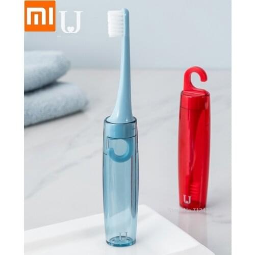 Youpin JordanJudy fiber soft fur travel toothbrush Portable cute mini couple toothbrush with storage box