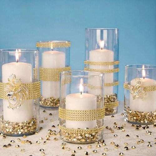 1 yard/90cm Bling Diamond mesh Wrap Ribbon silver Rhinestone Mesh Roll Tape Tulle Crystal Ribbon wedding cake decoration Ribbon